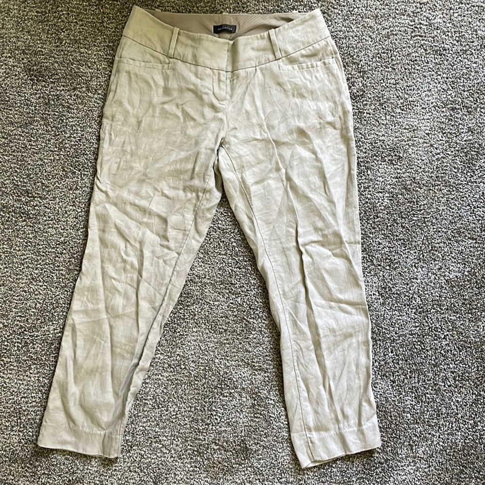 The Limited Linen Ankle Pants